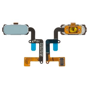 Шлейф для Samsung A320F Galaxy A3 2017 , A320Y Galaxy A3 2017 , A520F Galaxy A5 2017 , кнопки меню, блакитний