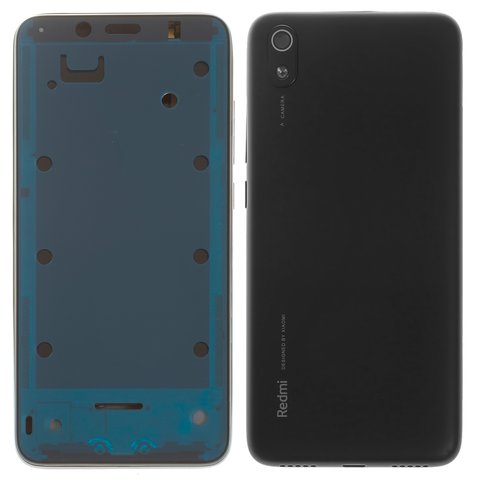 Корпус для Xiaomi Redmi 7A, черный, matte Black, MZB7995IN, M1903C3EG, M1903C3EH, M1903C3EI