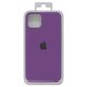 Чохол для iPhone 13, фіолетовий, Original Soft Case, силікон, grape (43) full side