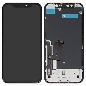 Дисплей для iPhone XR, черный, с рамкой, Copy, TFT , ZY, LTPS FHD