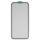 Защитное стекло All Spares для Apple iPhone 12 Pro Max, 5D Full Glue, черный, cлой клея нанесен по всей поверхности