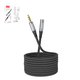 AUX-кабель Hoco UPA20, TRRS 3.5 мм, 200 см, сірий, в нейлоновому обплетенні, #6931474762160