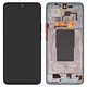Дисплей для Xiaomi 12T, 12T Pro, синий, с рамкой, Original (PRC), 22081212UG, 22081212G, 22071212AG