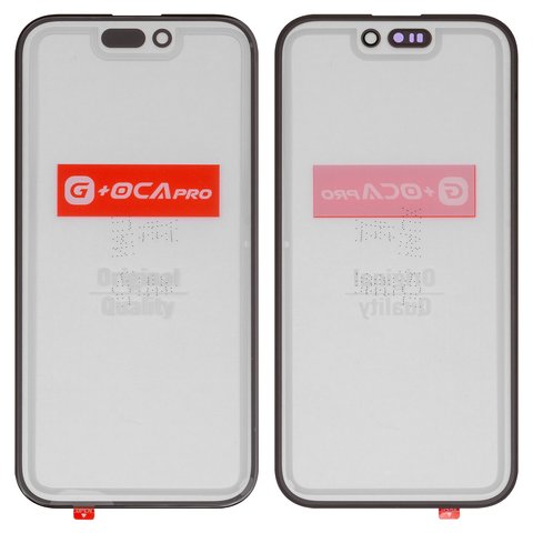 Стекло корпуса G+OCA PRO для iPhone 16, с OCA пленкой, черное