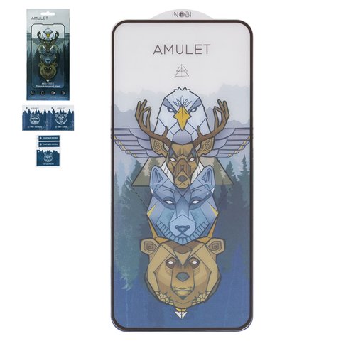 Защитное стекло iNobi Amulet для Xiaomi 12 Lite, Mi 11 Lite, Mi 11 Lite 5G, Mi 11 Lite 5G NE, Full Glue, Anti Static, черный