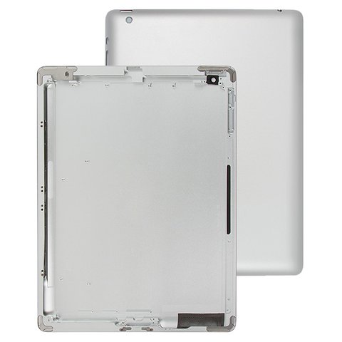 Housing Back Cover compatible with Apple iPad 3, silver, version Wi Fi  