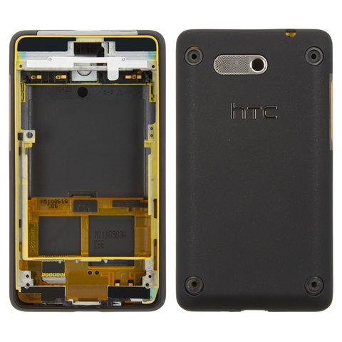 Carcasa puede usarse con HTC T5555 HD Mini , negro