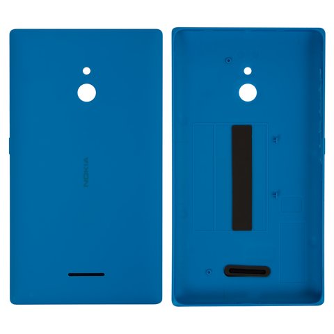 Housing Back Cover compatible with Nokia XL Dual Sim, blue, with side button 