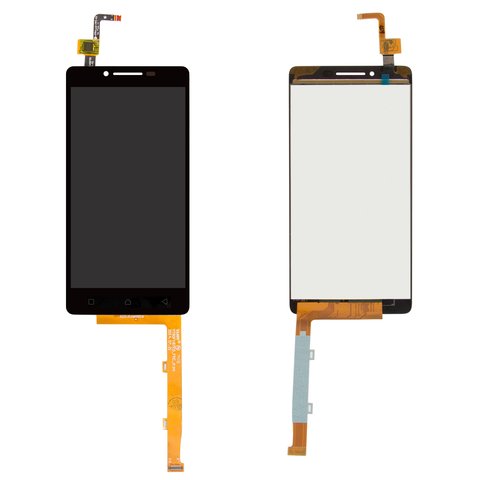 LCD compatible with Lenovo A6010, black, without frame 