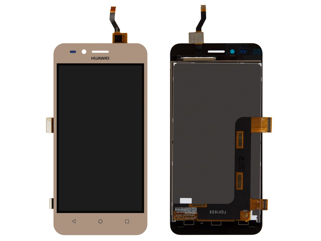 Tijdens ~ gen Veilig LCD compatible with Huawei Y3 II, (golden, version 3G , Logo Huawei,  without frame, High Copy, LUA-U03/U23/L03/L13/L23) - All Spares