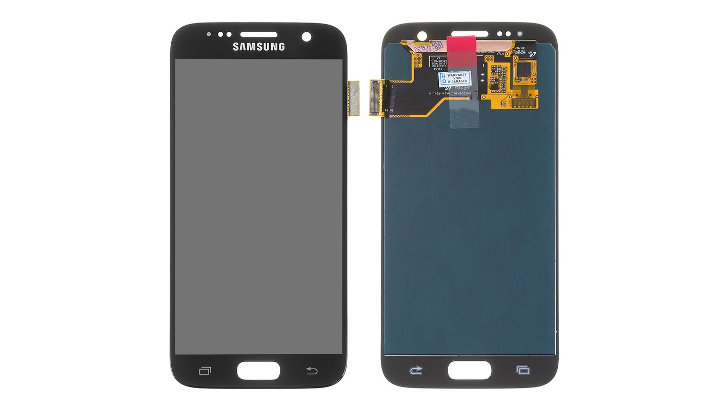 Дисплей для Samsung G930 Galaxy S7, черный, без рамки, Оригинал (переклеено  стекло) - All Spares