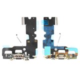 Шлейф для iPhone 7, коннектора наушников, коннектора зарядки, черный, Original (PRC)