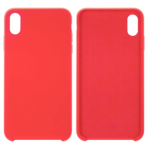 Чехол Baseus для Apple iPhone XS Max, красный, Silk Touch, пластик, #WIAPIPH65 ASL09