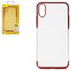 Case Baseus compatible with iPhone XS, (red, transparent, plastic) #WIAPIPH58-DW09