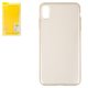 Case Baseus compatible with iPhone XS Max, (golden, transparent, silicone) #ARAPIPH65-B0V