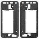 Housing Middle Part compatible with Samsung J610 Galaxy J6+, (black, with side button)