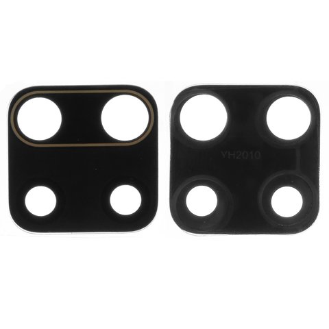 Camera Lens compatible with Xiaomi Redmi Note 9, black, without frame, 20x20 mm, M2003J15SC, M2003J15SG, M2003J15SS 