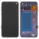 LCD compatible with Samsung G970 Galaxy S10e, (black, with frame, original (change glass) )