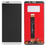 LCD compatible with Huawei Honor 7A 5,45", Honor 7s, Honor Play 7, Y5 (2018), Y5 Prime (2018), (white, without logo, without frame, High Copy, (DUA-L22))