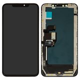 Дисплей для iPhone XS Max, черный, с рамкой, HC, (OLED), GW