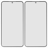 Housing Glass compatible with Samsung S906B Galaxy S22 Plus 5G, (with OCA film, black)