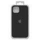 Case compatible with Apple iPhone 13, (black, Original Soft Case, silicone, black (18) full side)