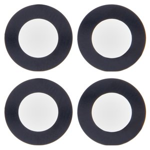 Vidrio de cámara puede usarse con iPhone 14, iPhone 14 Plus, negro, sin marco, juego de 2 uds.