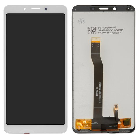 LCD compatible with Xiaomi Redmi 6, Redmi 6A, white, without frame, Copy, M1804C3DG, M1804C3DH, M1804C3DI, M1804C3CG, M1804C3CH, M1804C3CI 