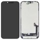 LCD compatible with iPhone 14, (black, with frame, PRC, NEW)