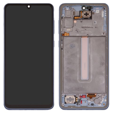 Pantalla LCD puede usarse con Samsung A336 Galaxy A33 5G, azul, con marco, Original PRC 
