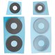 Camera Lens compatible with Xiaomi Poco M6 Pro 5G, Redmi 12, Redmi 12 5G, (black, without frame, set 3 pcs.)