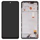 LCD compatible with Xiaomi Redmi Note 12 Pro 4G, (black, with frame, Copy, (TFT))