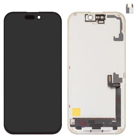 Pantalla LCD puede usarse con iPhone 17, negro, con marco, HC, OLED , DD OLED hard