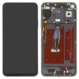 LCD compatible with Huawei Honor 20, Nova 5T, black, with frame, Original PRC , YAL L21 