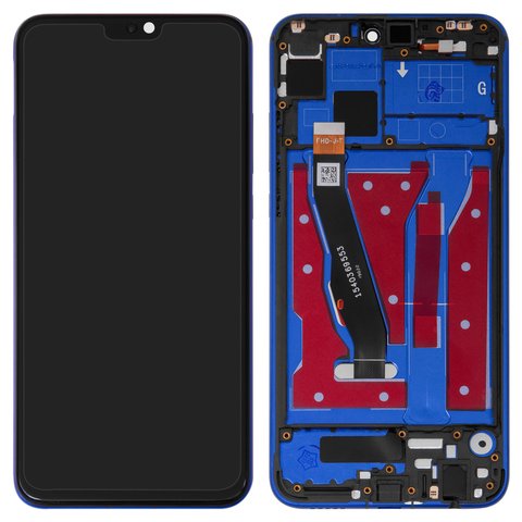 LCD compatible with Huawei Honor 8X, Honor View 10 Lite, dark blue, with frame, original change glass , JSN L21 JSN L22 JSN L23 JSN L42 JSN AL00 JSN TL00