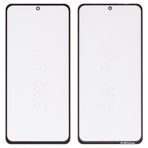 Housing Glass G+OCA PRO compatible with Xiaomi Mi 11i, Poco F3, Redmi K40, with OCA film, black 
