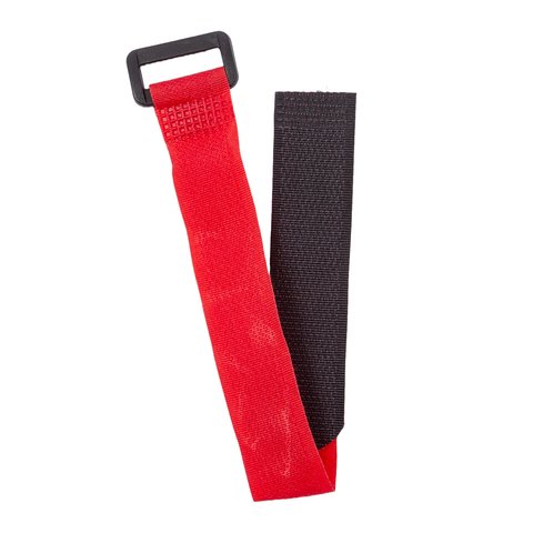Cable Wrap Tape, red, 20 mm, 30 cm, strap velcro