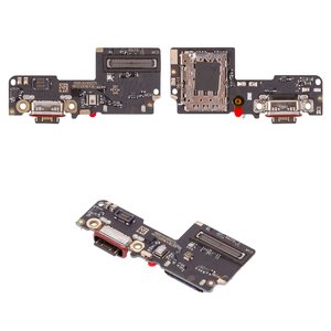 Flat Cable compatible with Xiaomi Poco X7, Redmi Note 14 Pro 5G, charge connector, with components, Original PRC , charging board 