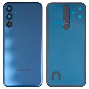 Задняя панель корпуса для Samsung M156 Galaxy M15, синяя, со стеклом камеры, dark blue