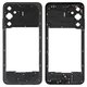 Housing Middle Part compatible with Samsung A057 Galaxy A05s, (black)