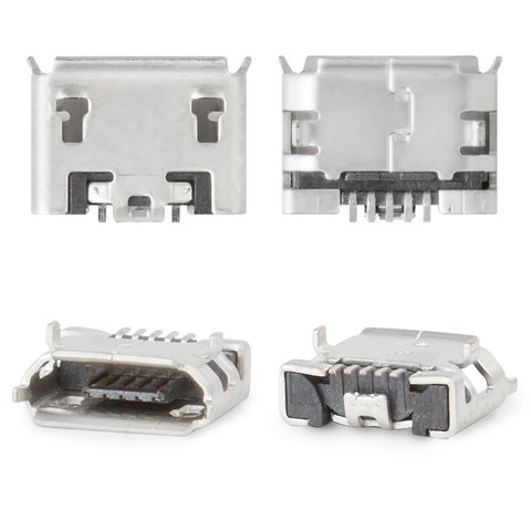 Conector de carga puede usarse con Fly IQ4410 Quad Phoenix, 5 pin, micro USB tipo B