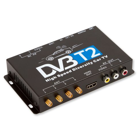 Sintonizador digital de TV con 4 antenas para coche DVB T2