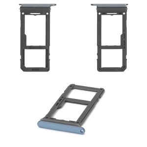 Sujetador de tarjeta SIM puede usarse con Samsung G950F Galaxy S8, G955F Galaxy S8 Plus, azul claro, con soporte para MMC, coral Blue, single SIM