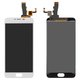 Pantalla LCD puede usarse con Meizu M5, blanco, sin marco, M611H