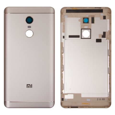 Panel trasero de carcasa puede usarse con Xiaomi Redmi Note 4 Global 2017 , Redmi Note 4X, dorada, con botones laterales, Original PRC , snapdragon