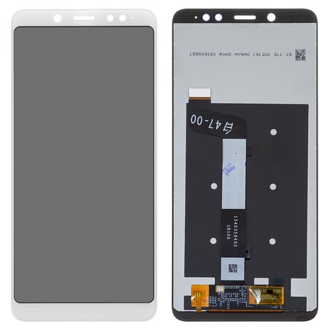 Pantalla LCD puede usarse con Xiaomi Redmi Note 5, blanco, original vidrio reemplazado , cristal táctil reemplazado