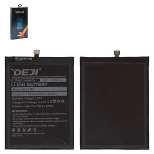Batería Deji BN55 puede usarse con Xiaomi Redmi Note 9S, Li ion, 3.87 V, 5020 mAh, M2003J6A1G