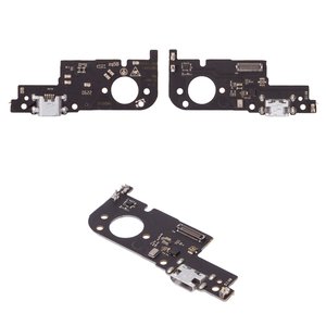 Cable flex puede usarse con ZTE Blade A52, del conector de carga, con micrófono, con componentes, High Copy, placa del cargador