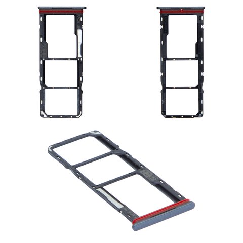 Sujetador de tarjeta SIM puede usarse con Motorola Moto G24, gris, matte charcoal