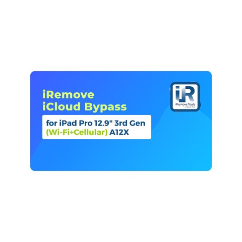 iRemove iCloud Bypass para iPad Pro 12.9 inch 3rd Gen Wi Fi+Cellular  A12X